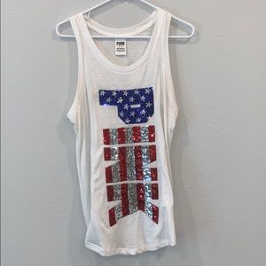 Pink Flag tank top 🇺🇸